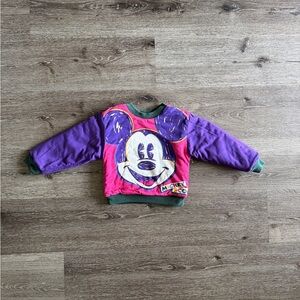 Disney Mickey & Co. Reversible Vintage Green and Blue Floral Top